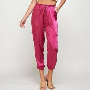 Ellison Wine Silky Joggers